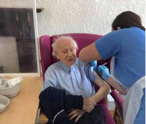 100-year-old Greenfield resident gets Covid vaccine