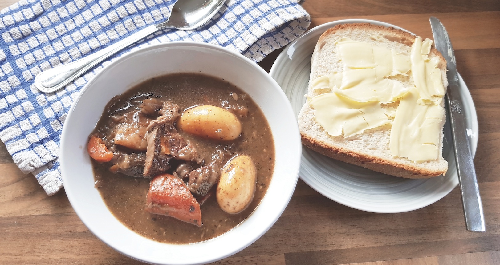 Slow-braised beef and root vegetable stew