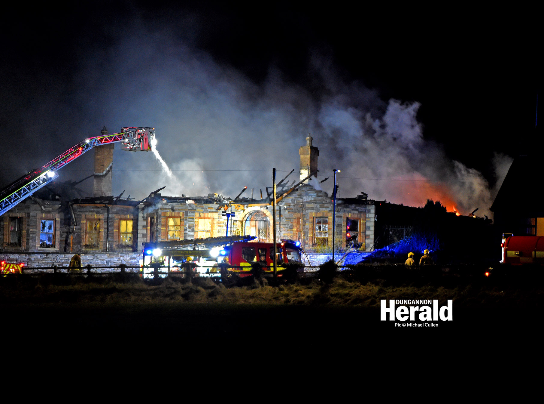 Appeal for information after major fire near Dungannon