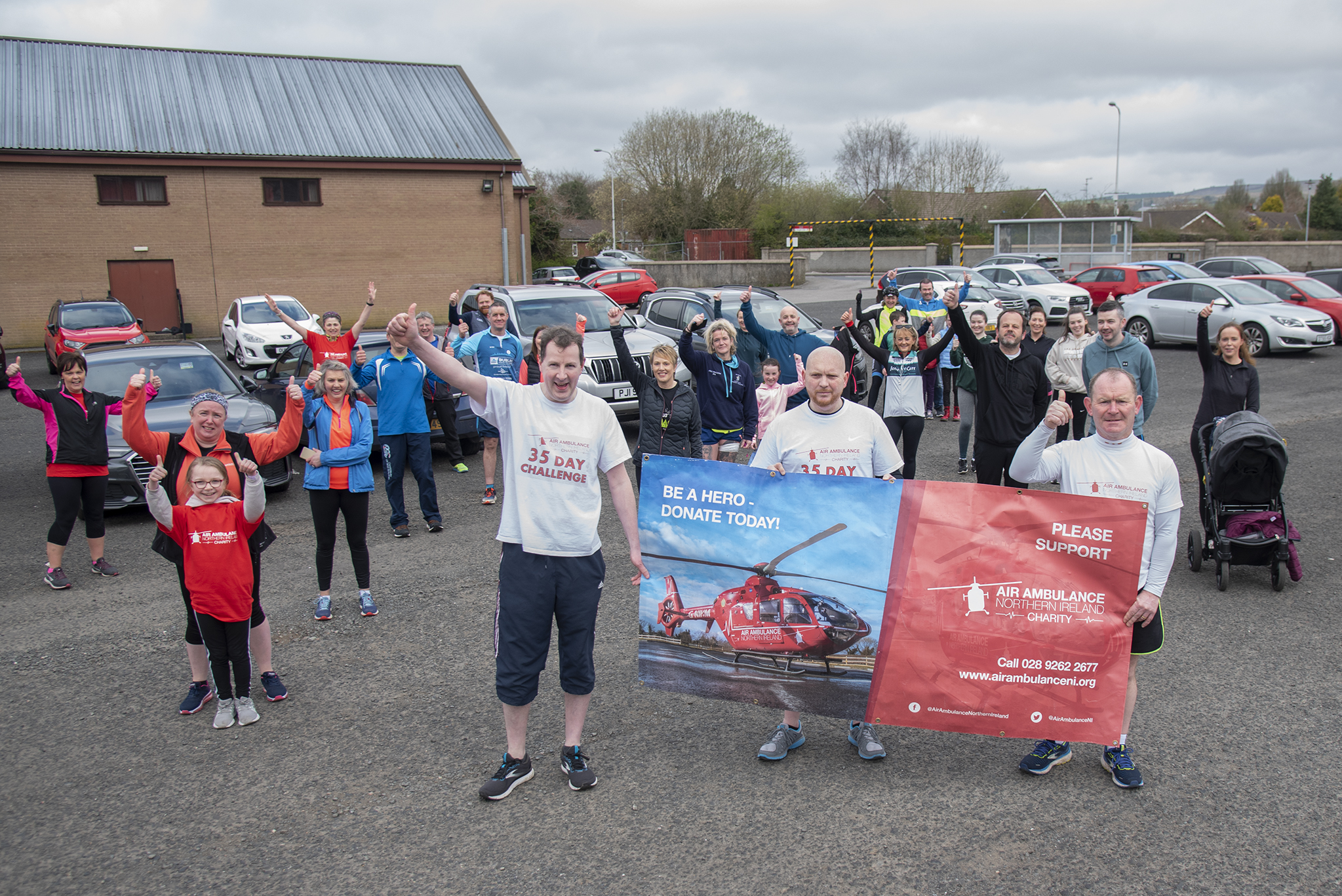 Omagh trio’s 35-day challenge raises £6,000 for Air Ambulance NI