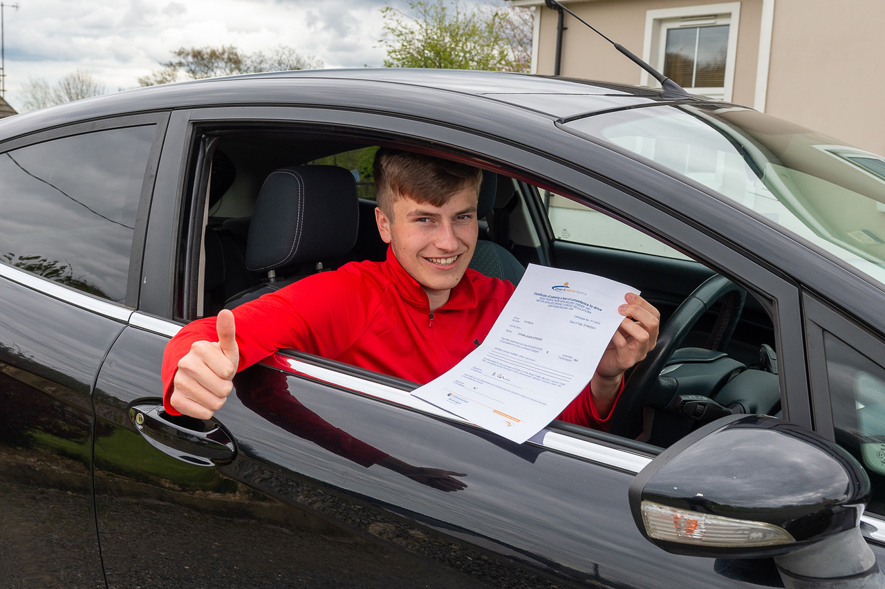 Delighted Ethan finally passes driving test after delay