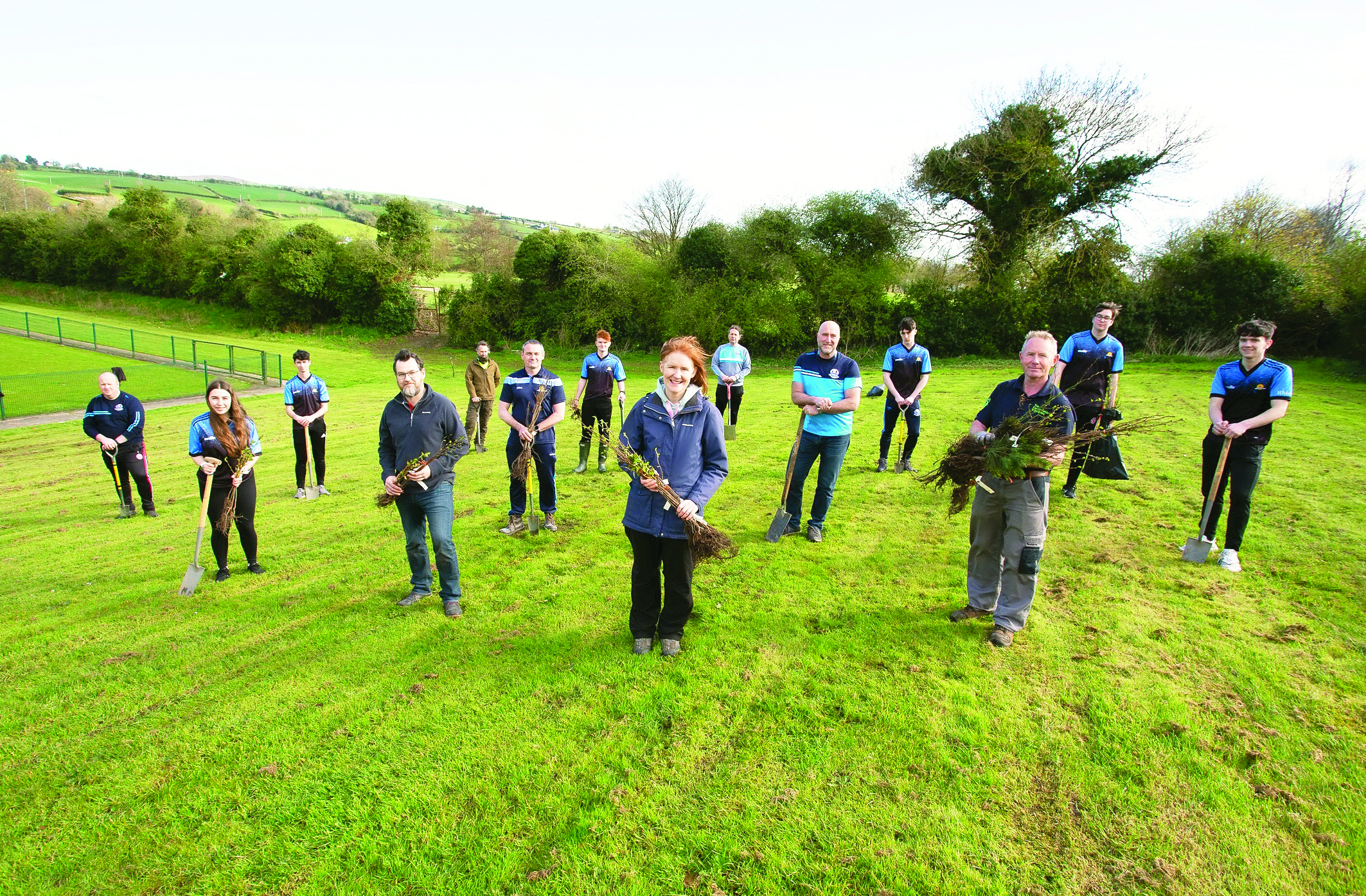 Strabane Sigersons club go green and plant 120 trees