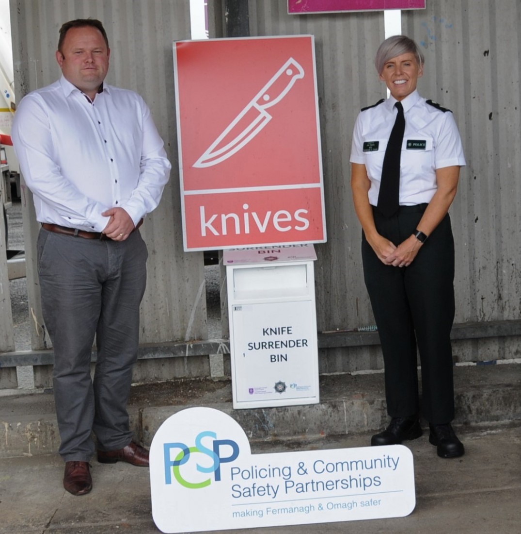 Knife disposal bin installed in Omagh