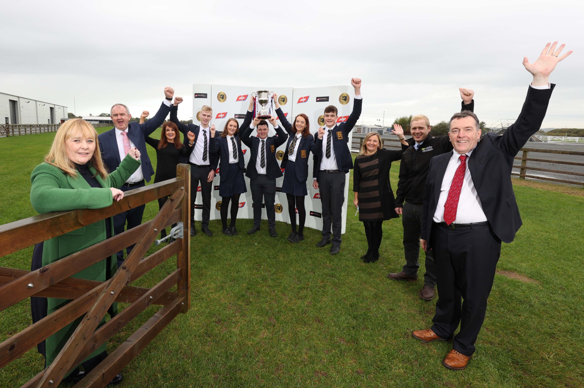 Omagh Academy’s farming champs celebrate