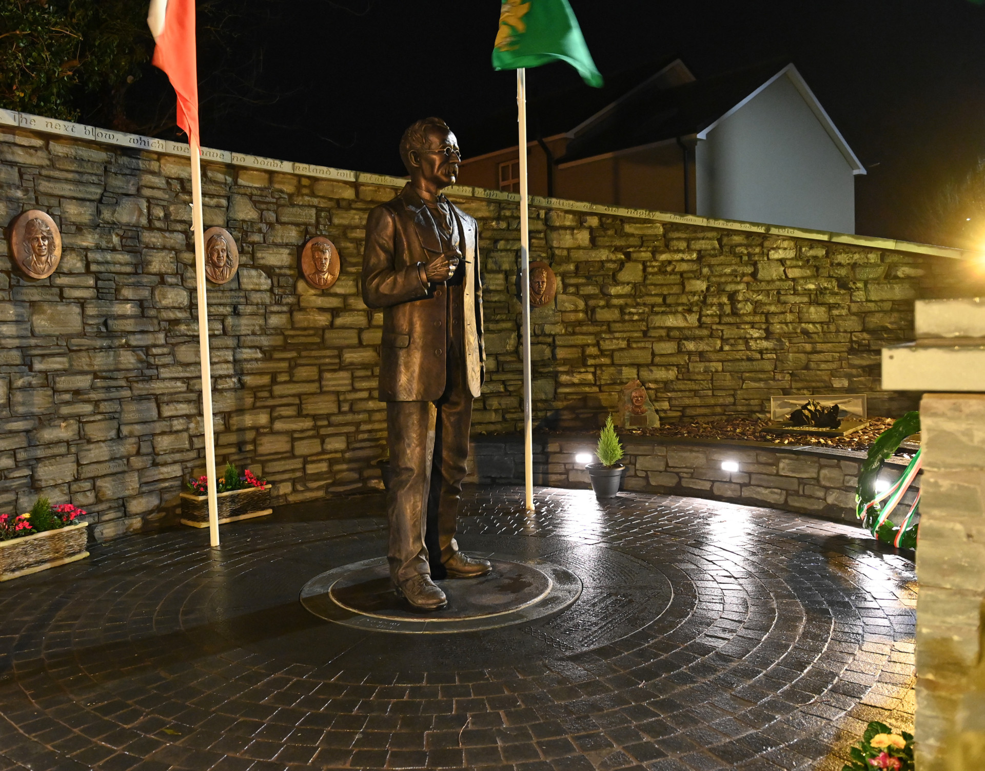 Unveiling of new bronze statue of Thomas Clarke