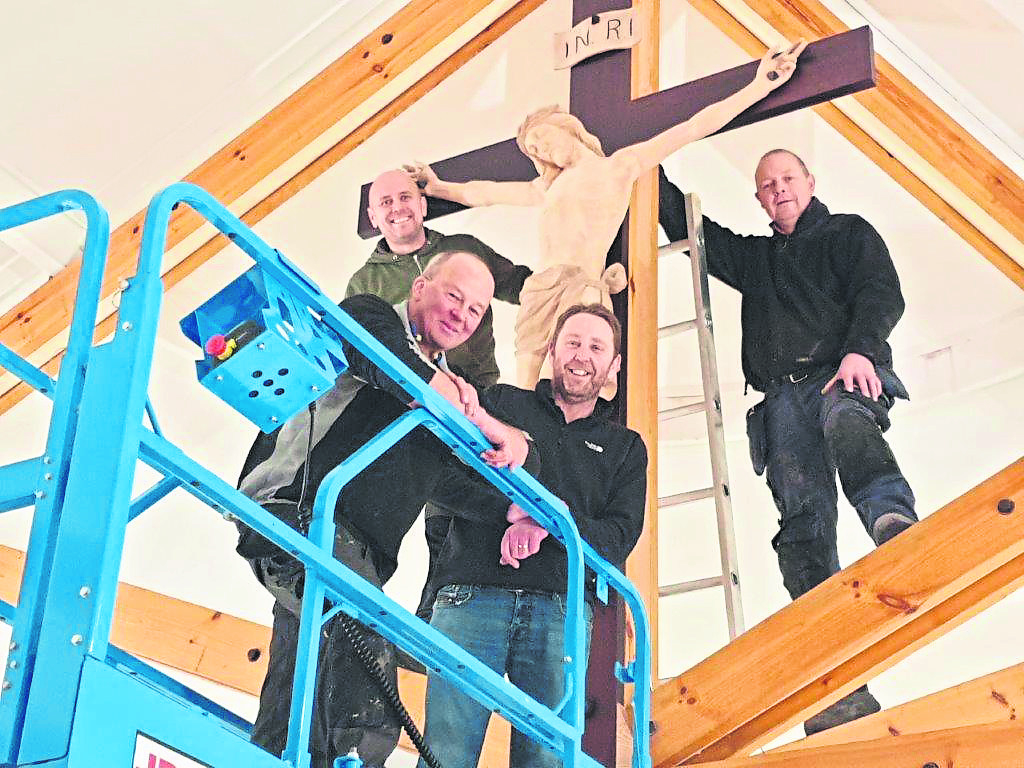 Cross linked to Mother Teresa installed at Newtown church