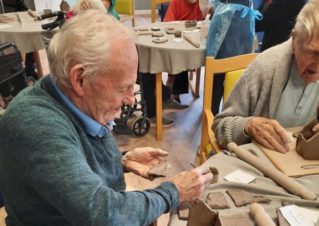 Older people enjoy arts and crafts in Lisnafin