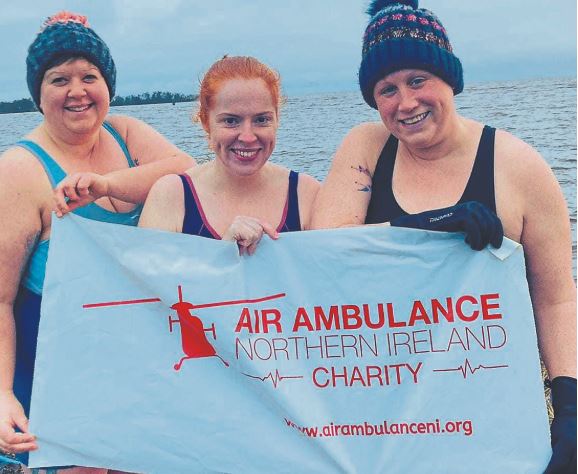 Hardy ladies’ daily dip for charity at Washingbay