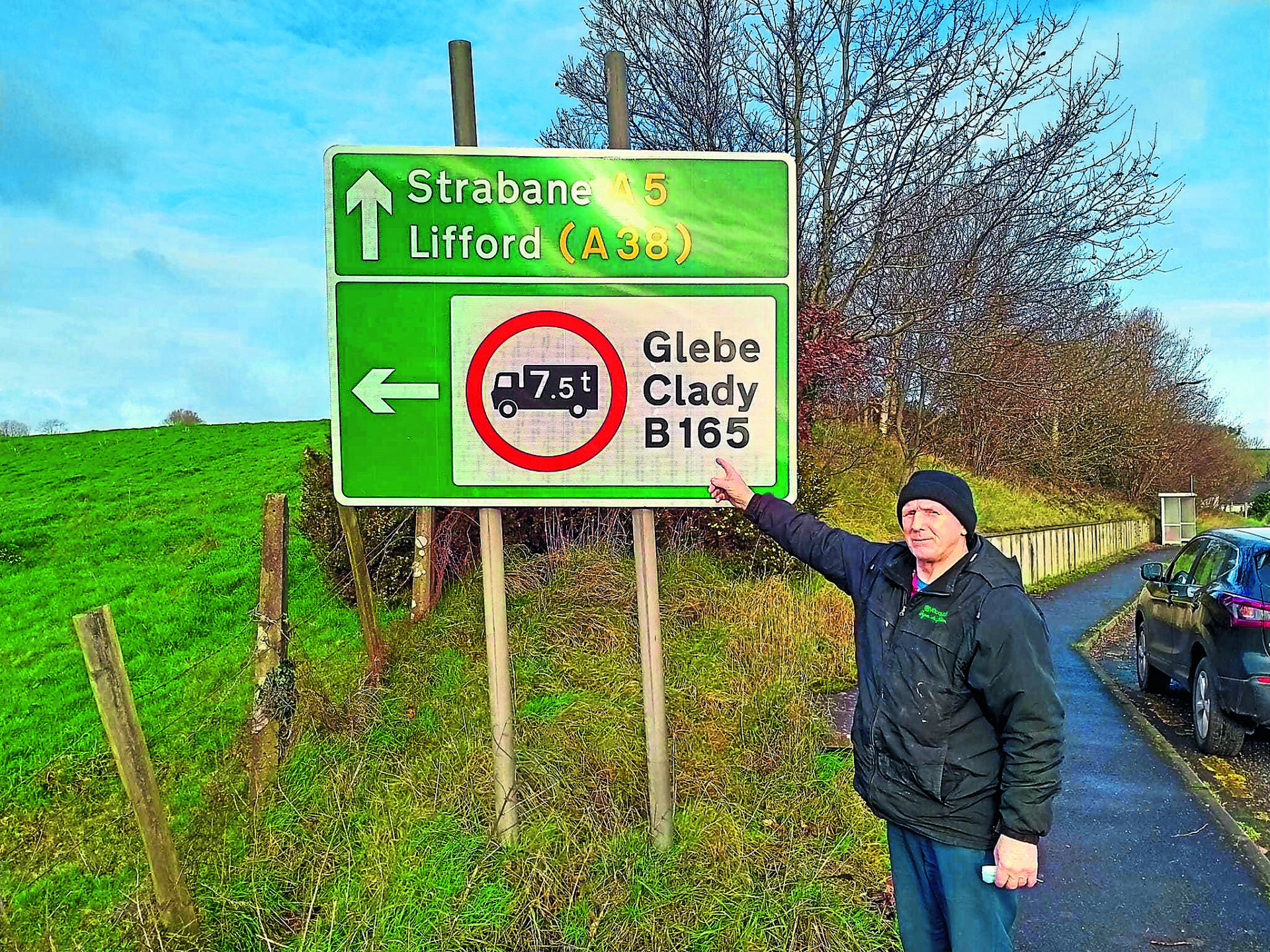 Weight restriction signs finally erected in Clady