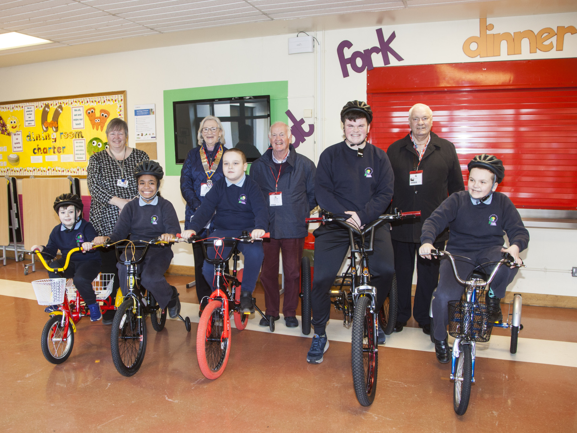 Dungannon Rotary Club helps Sperrinview pupils get their wheels