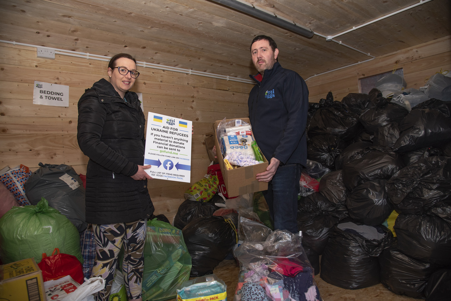 Deluge of donations in the Derg for Ukrainian refugees