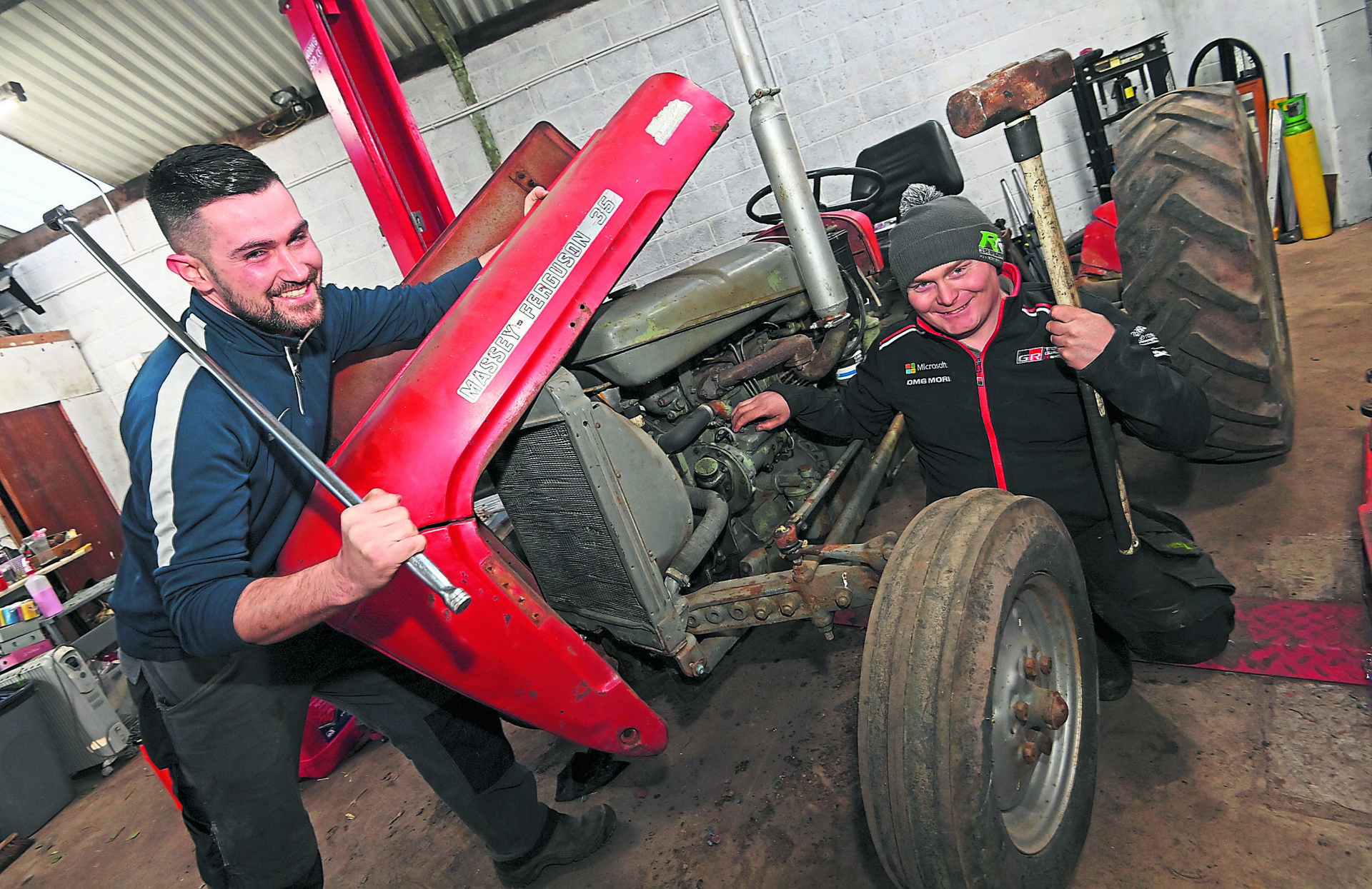 Tractor-driving duo gear up for challenge