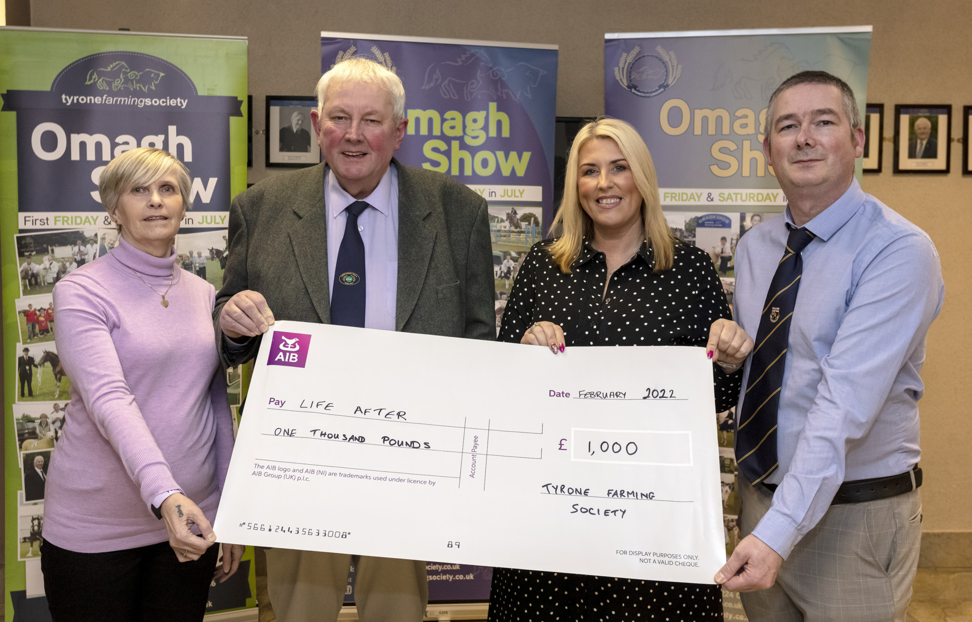 Omagh Show organisers do their bit for charity