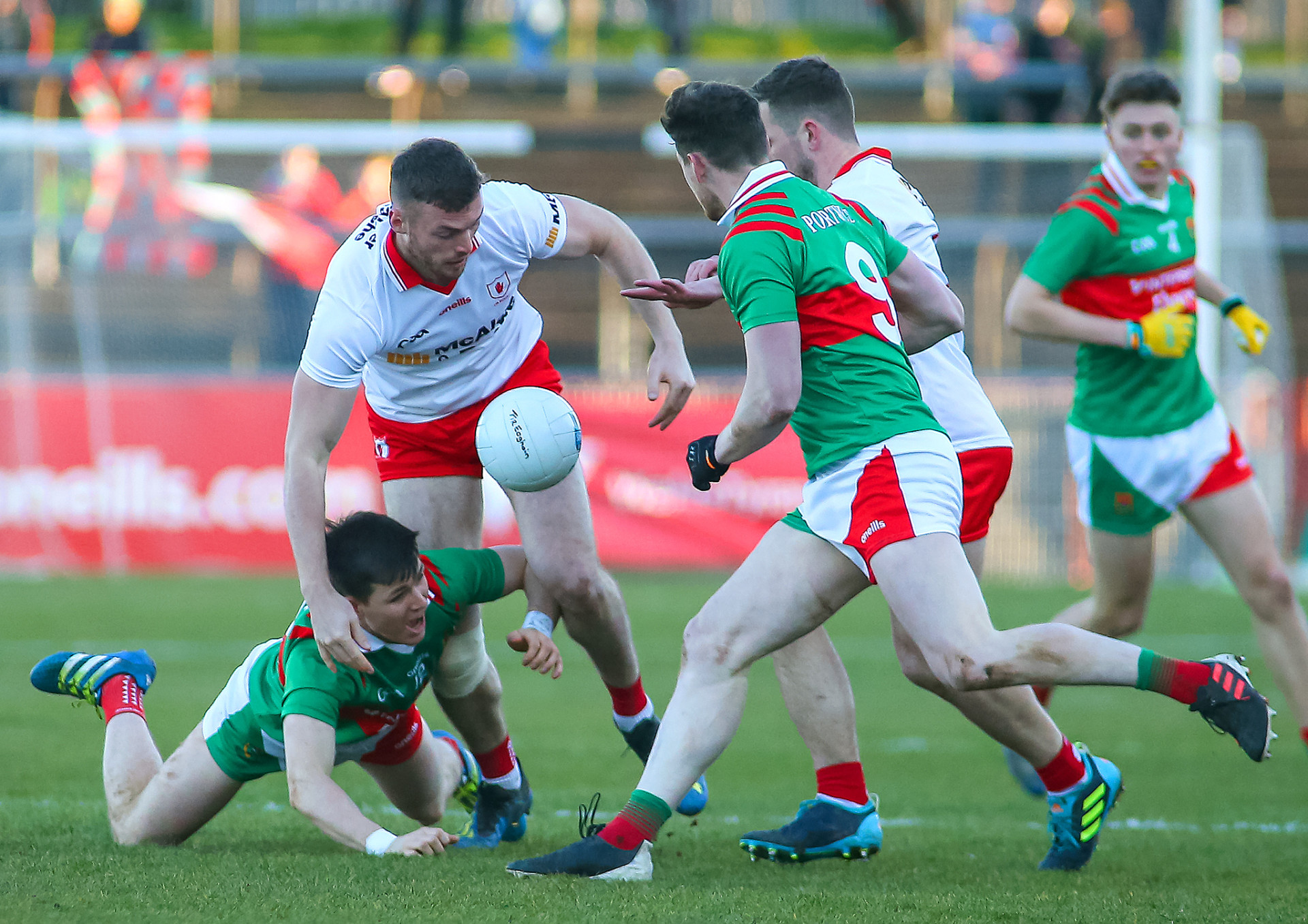 Tyrone take step closer to survival with league win over Mayo