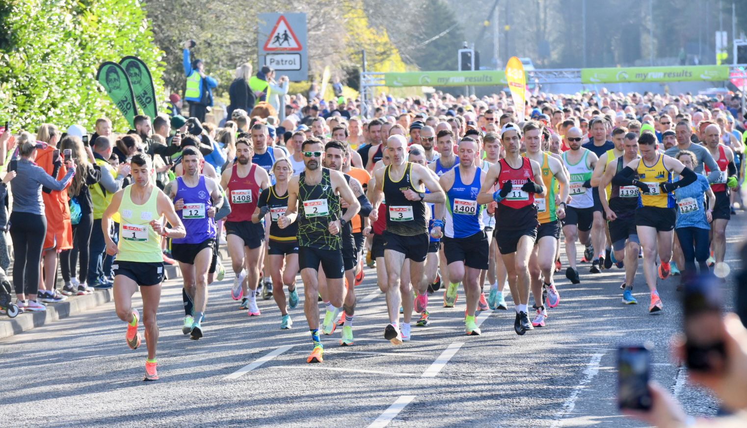 WATCH: Omagh Half Marathon runners take off from the start line