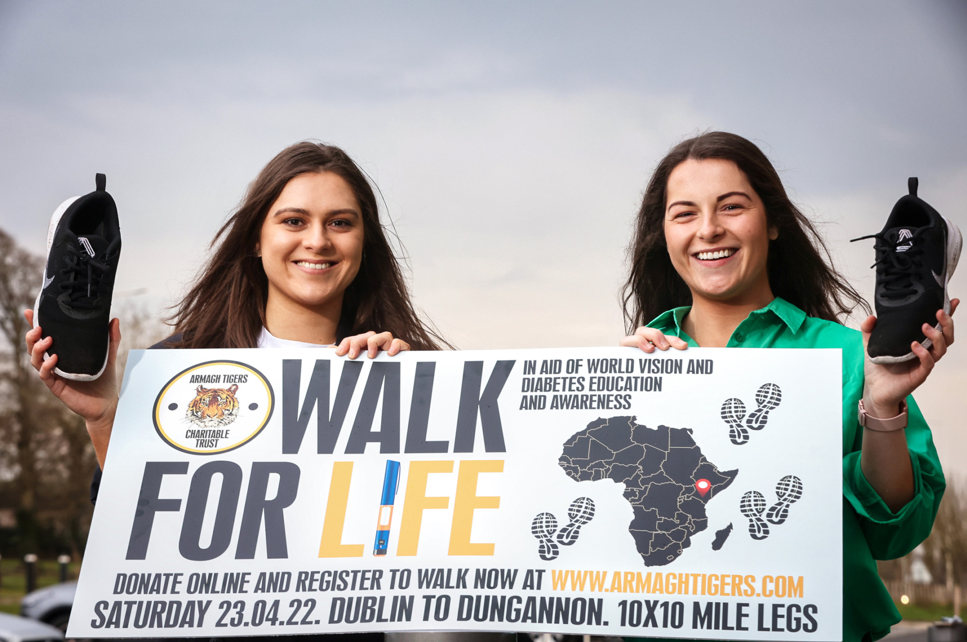 Donnelly sisters lead appeal for charity walk