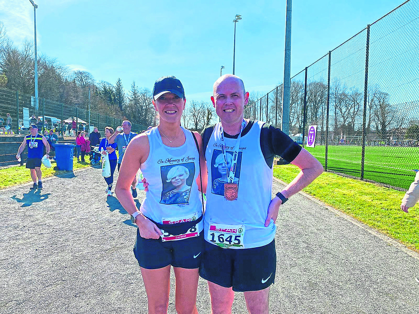 Running couple raise thousands in memory of beloved Jacqui