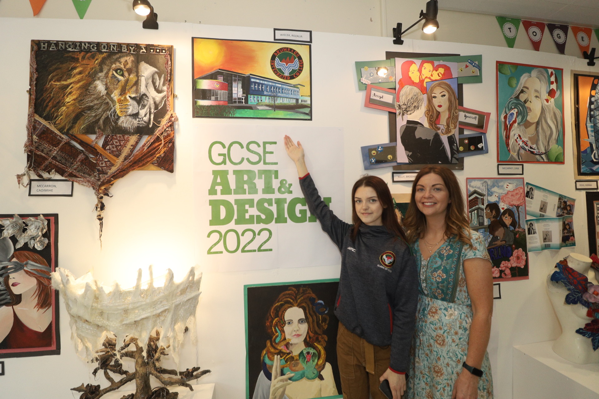 Exemplary art at Drumragh Integrated College, Omagh