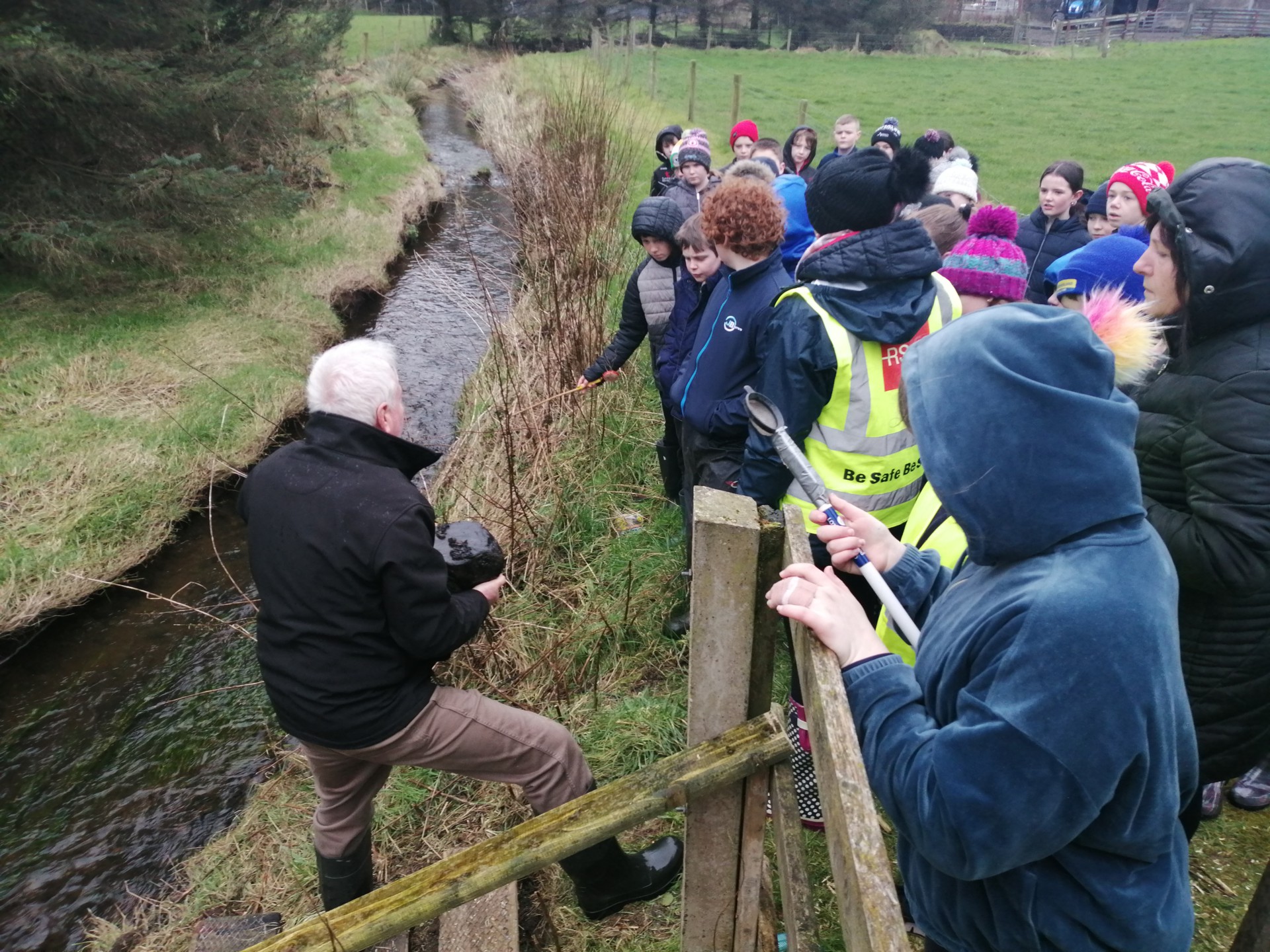 Pupils get hands-on as they learn to care for the Ballinderry River