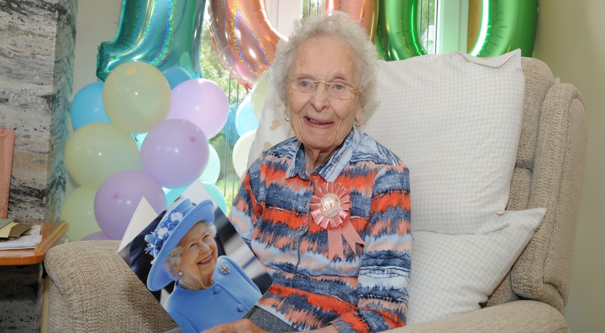 Jean celebrates 100th birthday with two parties and lots of balloons