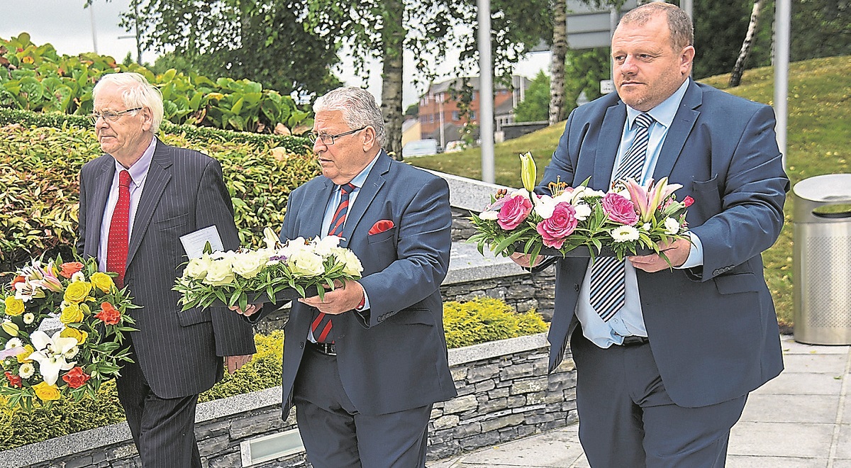 Wreaths remember victims of Omagh bomb on 24th anniversary