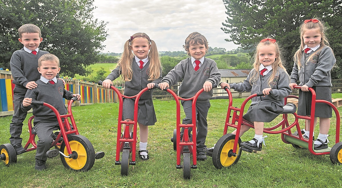 Three is the magic number on first day at school in Eskra