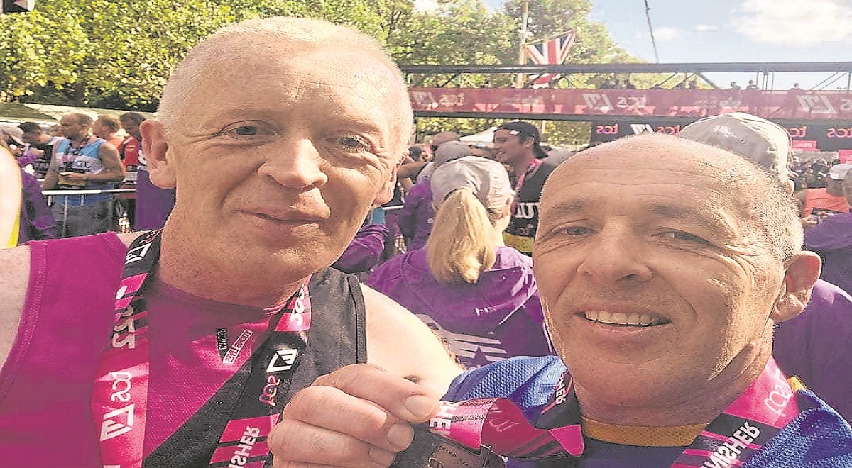 Brothers run London Marathon for children’s cancer charity