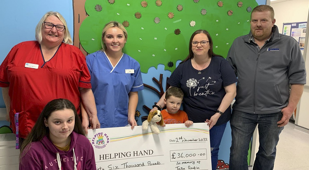 Castlederg family raise £36,000 for children’s hospital
