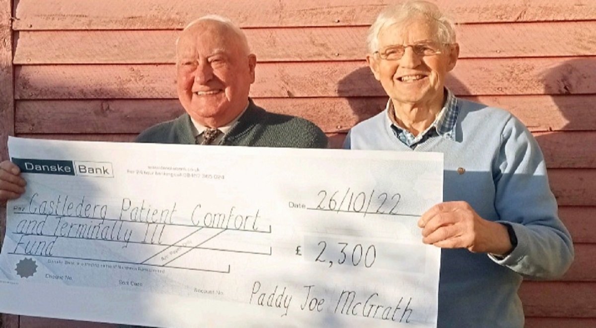 Castlederg man raises money for charity on 90th birthday