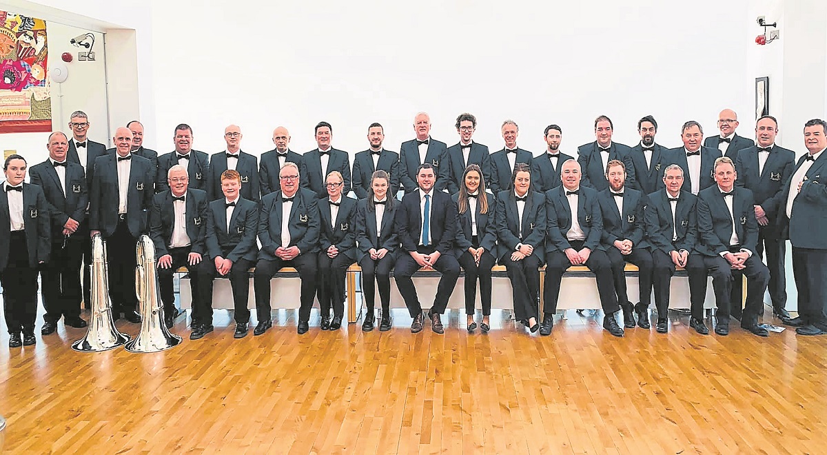 Strabane Brass Band hang out the ‘Bunting’