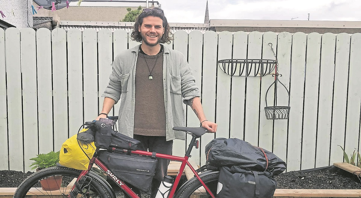 Niall cycles Ireland to recycle