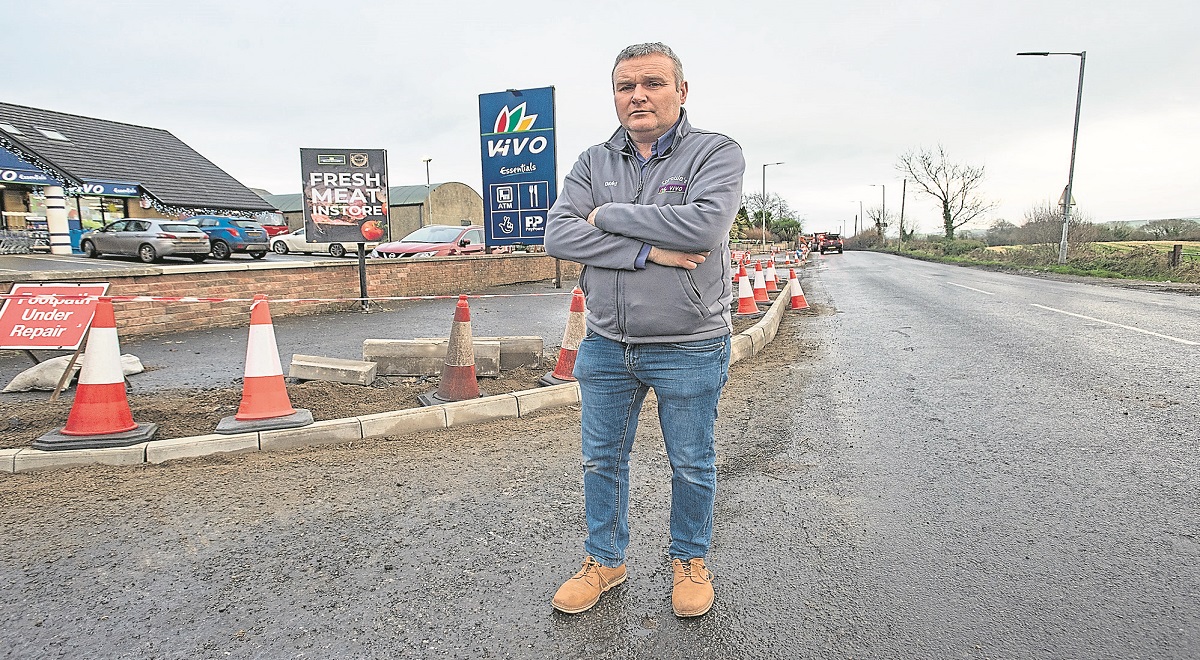 Shop owner ‘fuming’ at impact of roadworks on Christmas trade