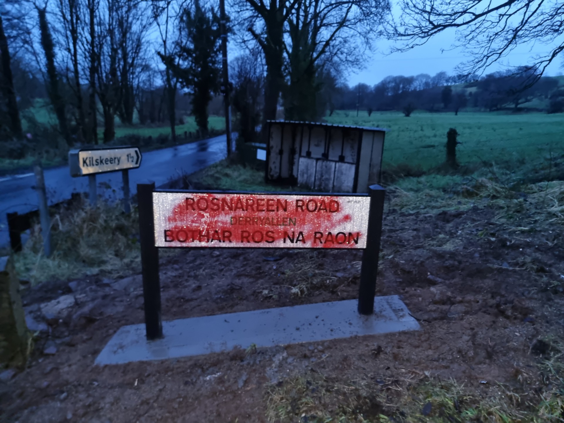Vandal attack on road signs a ‘hate crime’