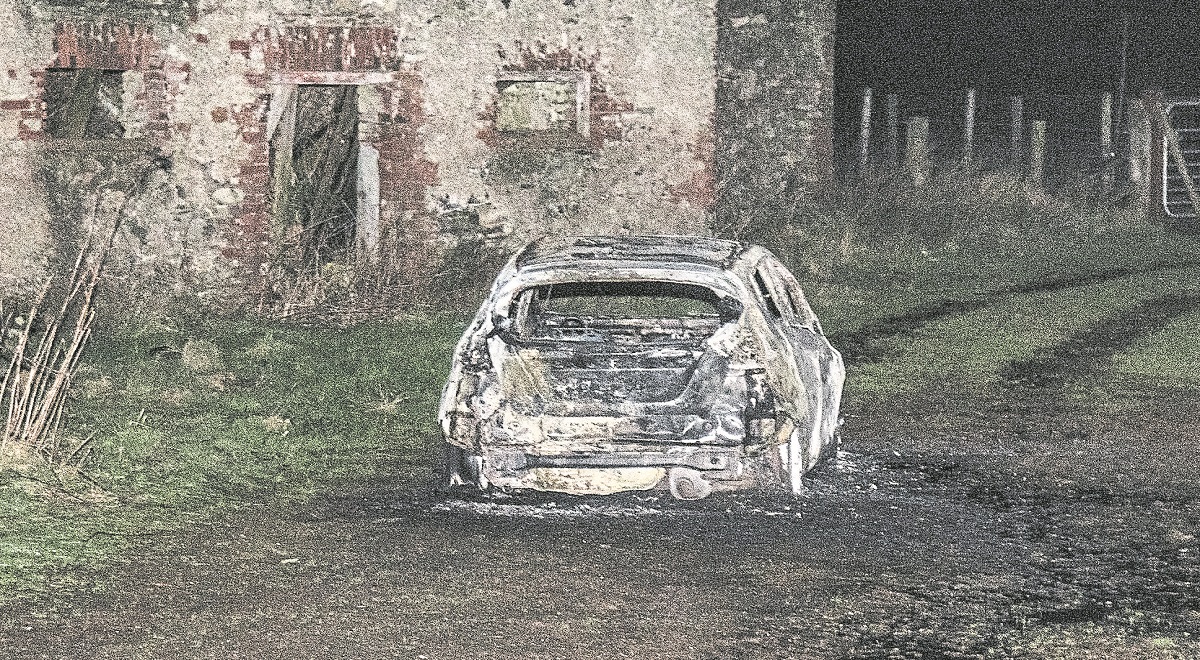 Car linked to Omagh shooting found on fire