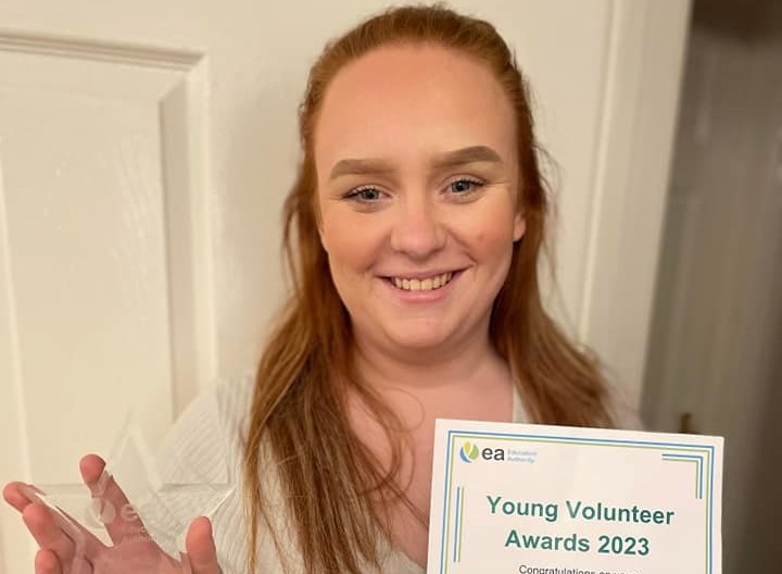 Strabane’s Abby-Lee is ‘Young Volunteer of the Year’