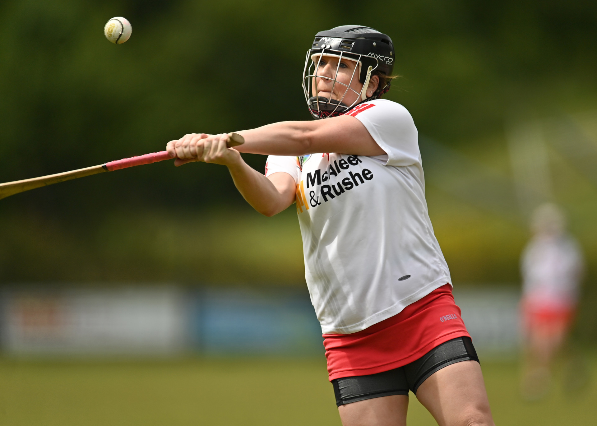 Sally seeking some more silverware with Tyrone camogs