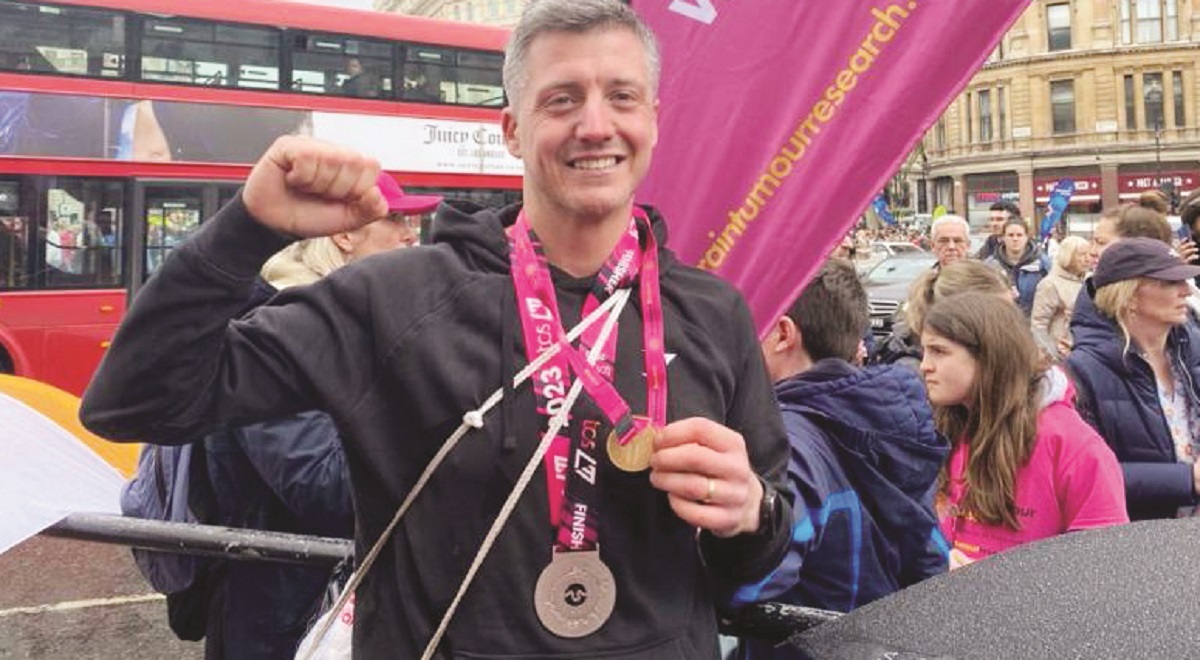 Cullion man ran London Marathon in memory of late wife