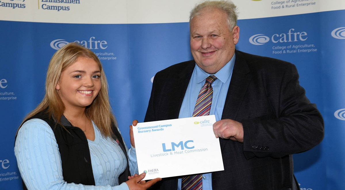 Agri student awarded £1,500 bursary