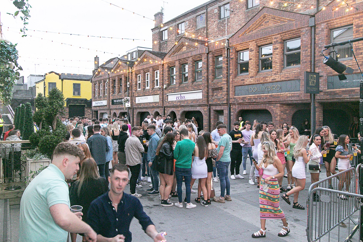 First street party of the summer in Market Square