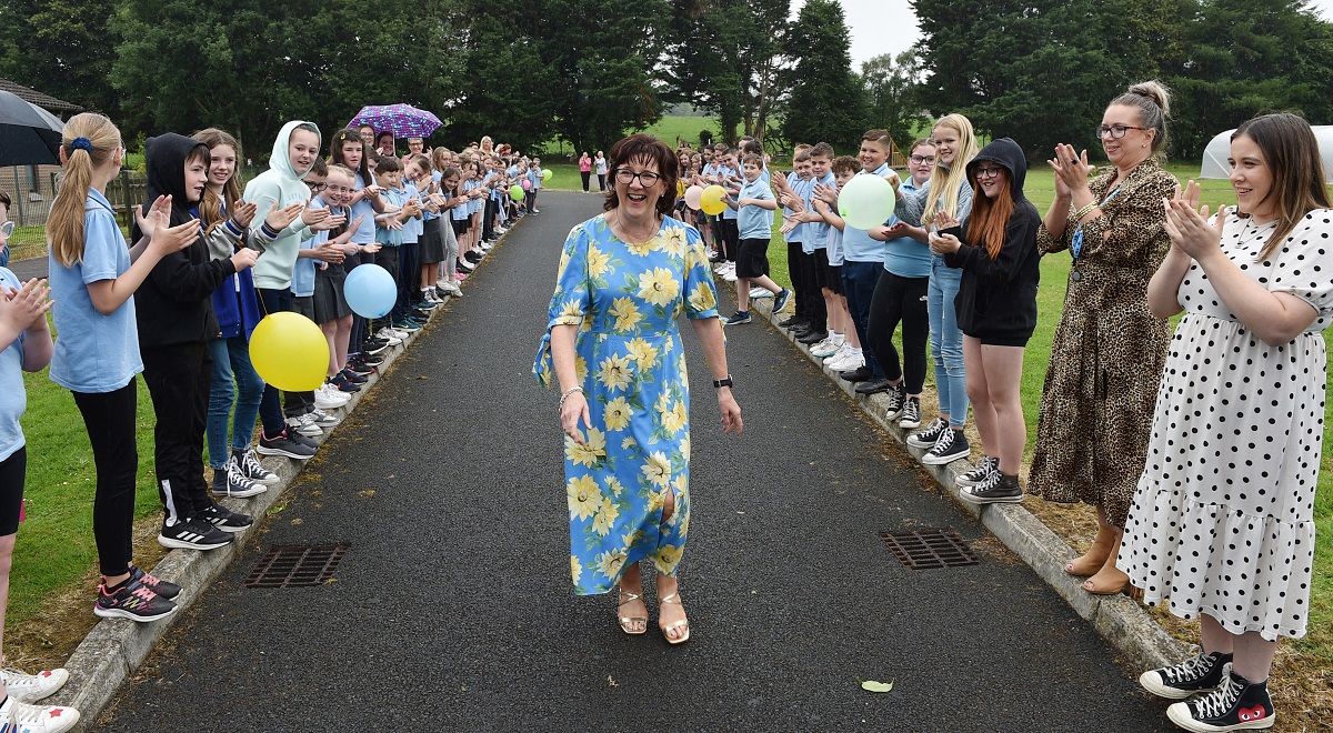 Sion Mills Primary School bids farewell to beloved principal