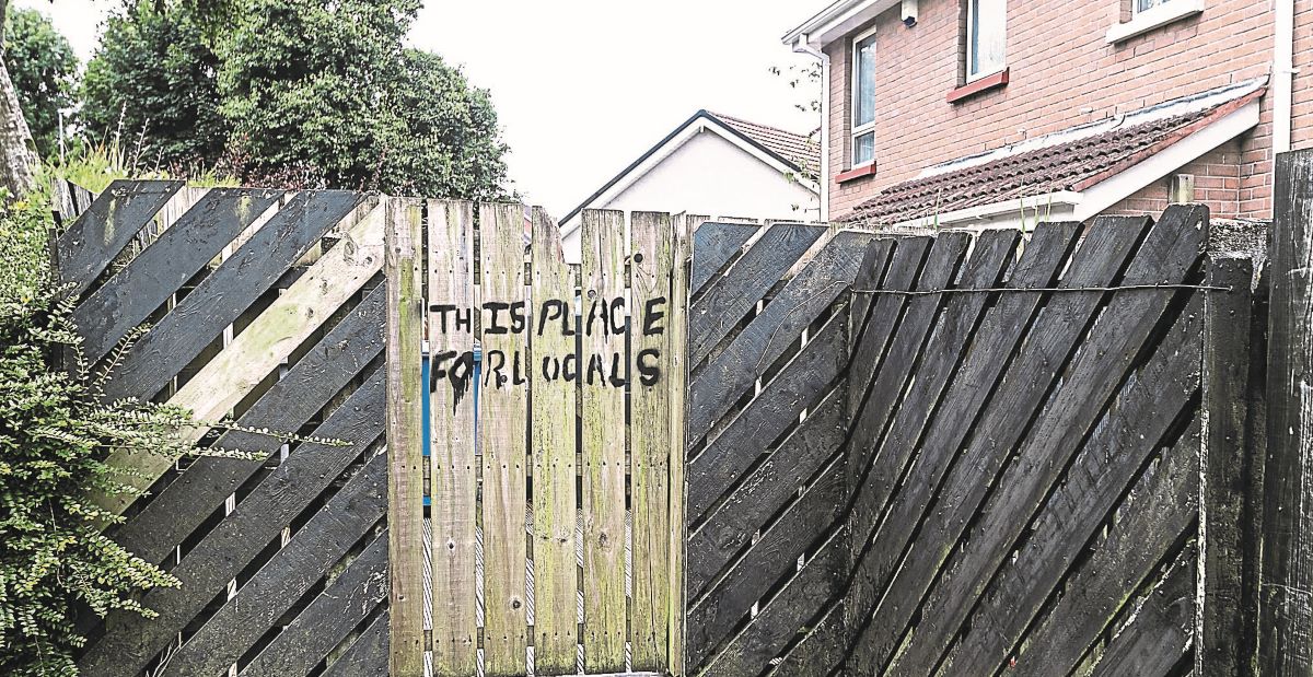 ‘Cowards’ daub racist graffiti on Syrian home