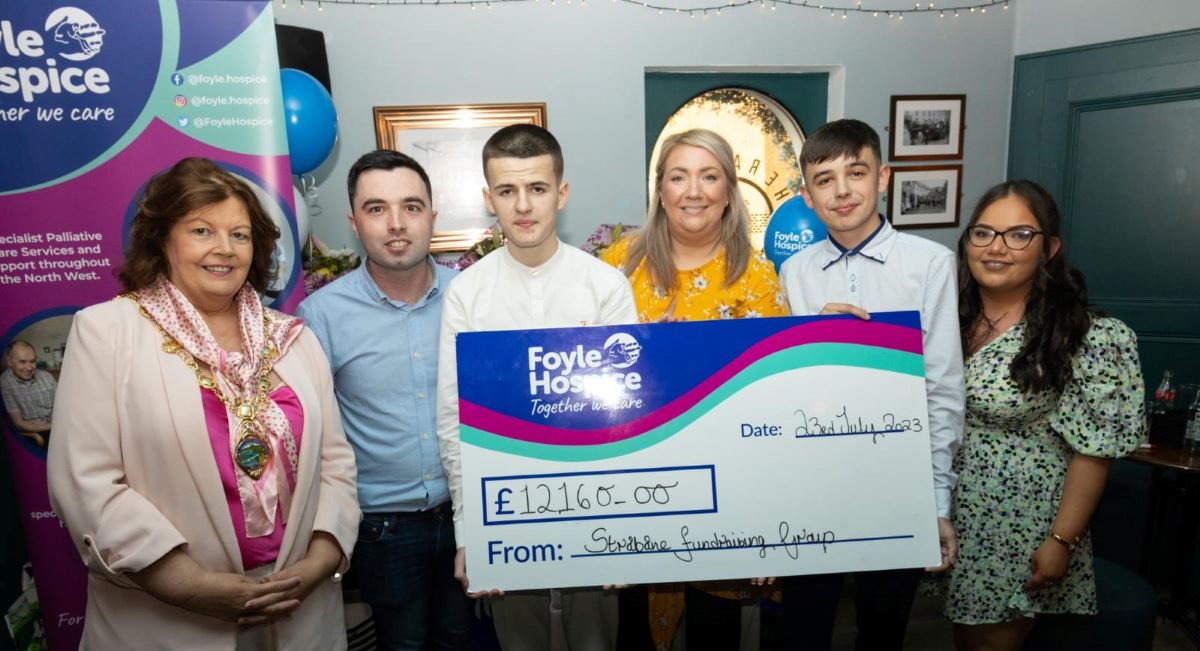Strabane youngsters donate to Foyle Hospice
