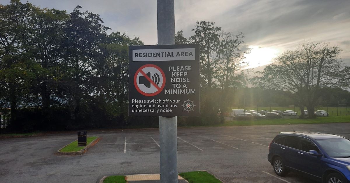 Police in Omagh erect signs to combat nuisance behaviour