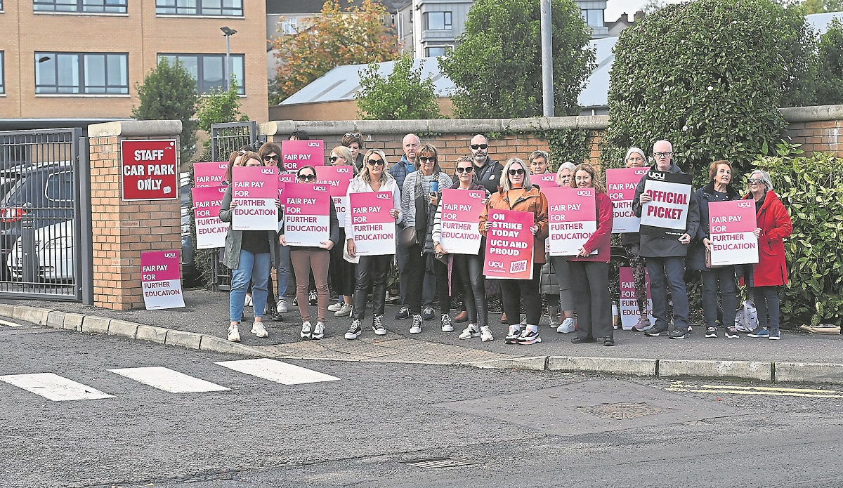 Strike action underway at South West College