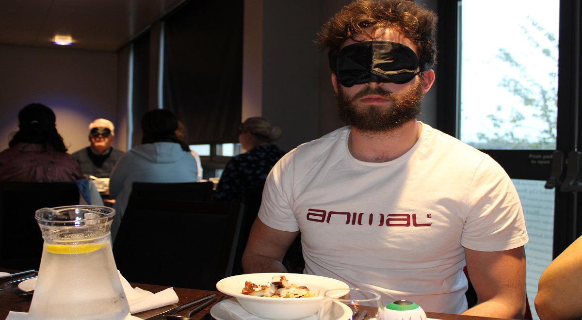 RNIB blindfolded dinner for World Sight Day