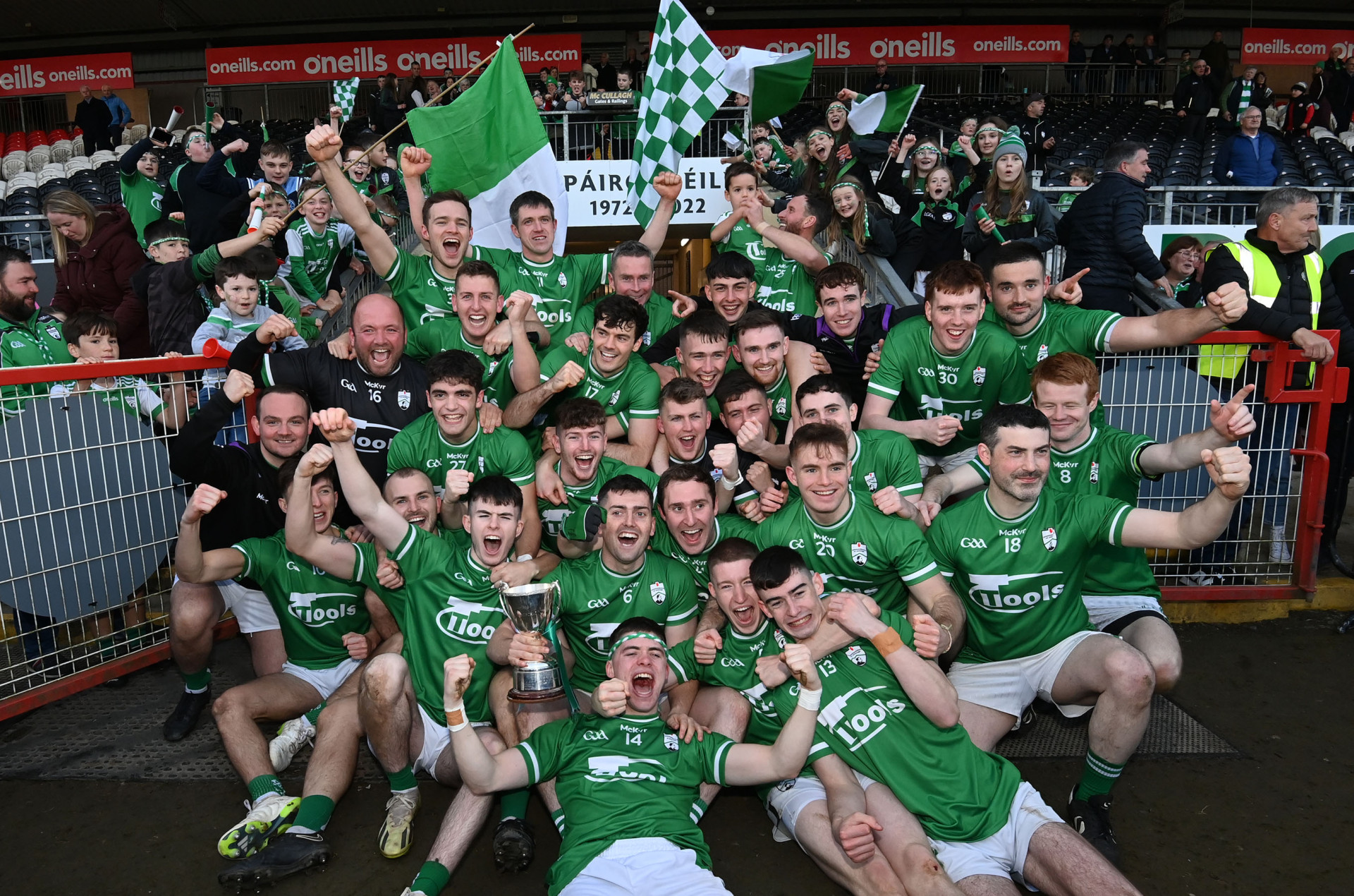 Fintona celebrating after historic Junior title