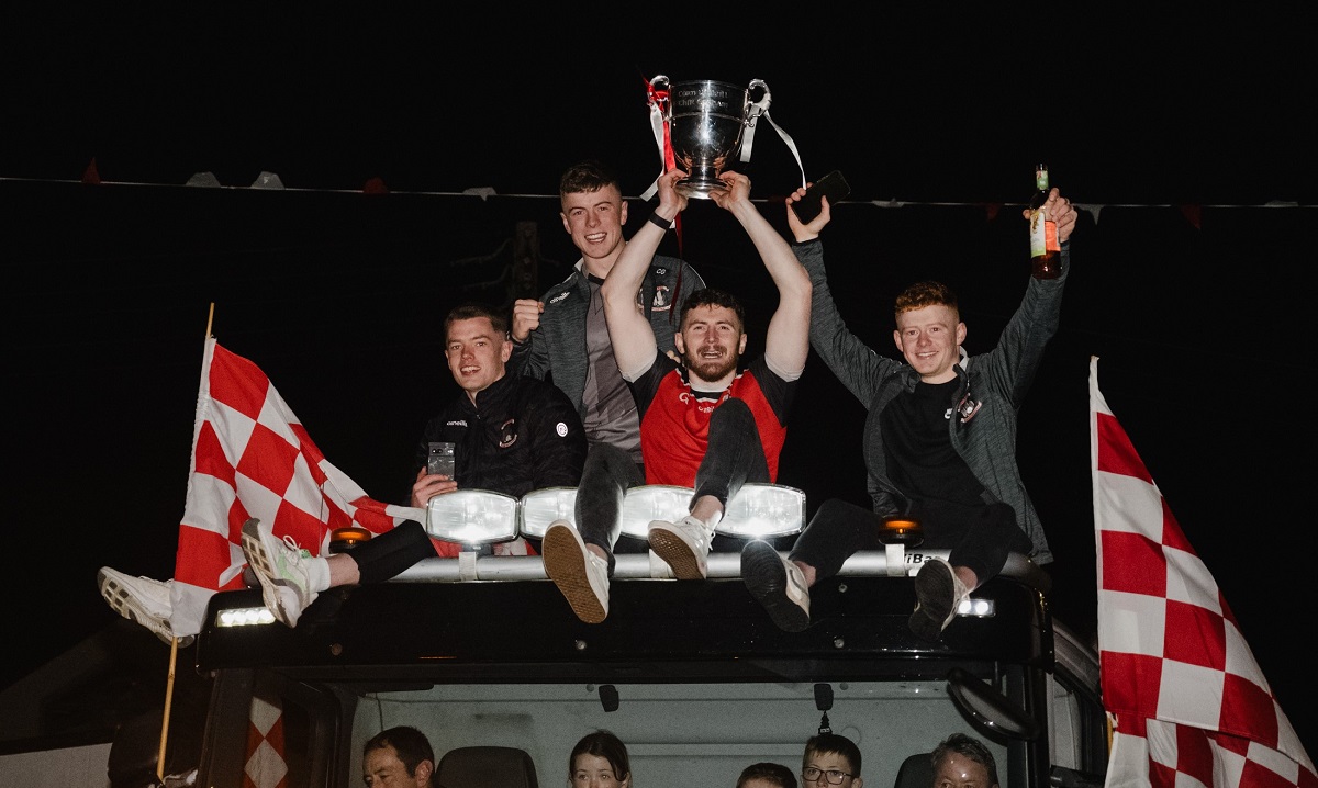 Trillick players share their delight at championship triumph