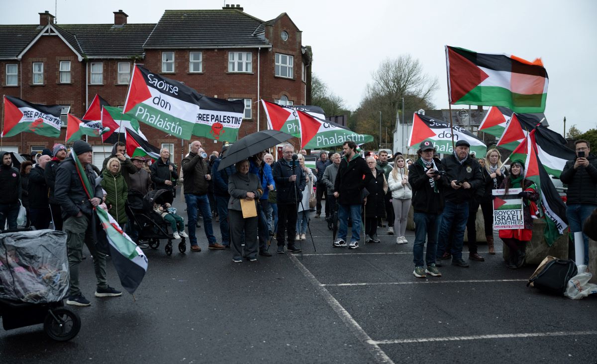 Tyrone protests demand Gaza ceasefire