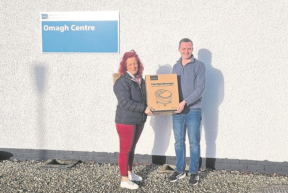 Omagh Centre thank McGirr family for kind donation