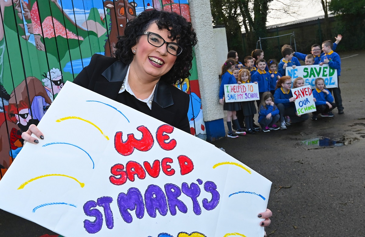 St Mary’s PS students overjoyed to see their school saved
